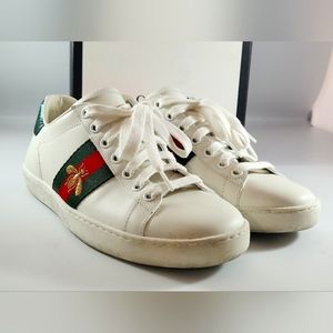 GUCCI Ace Web Sneakers Size